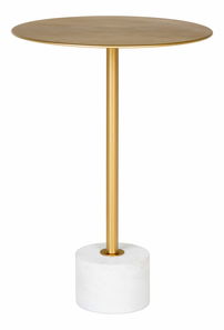 Măsuță laterală Lranina 2 (alamă + marmură)