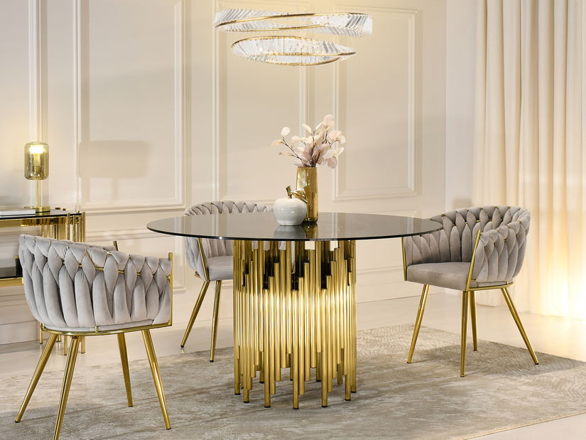 Jedálenský stôl Bufones (zlatá)