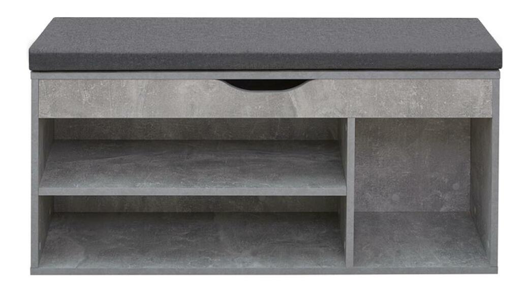 Cipelar (ormarić za cipele) Filesas (beton + crna) 