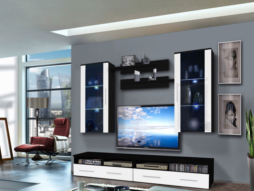 Obývacia stena Clevo 25 ZW CL G2 (s osvetlením)