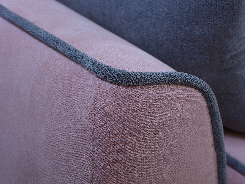 Kanapé Stellaria (rózsaszín + szürke)