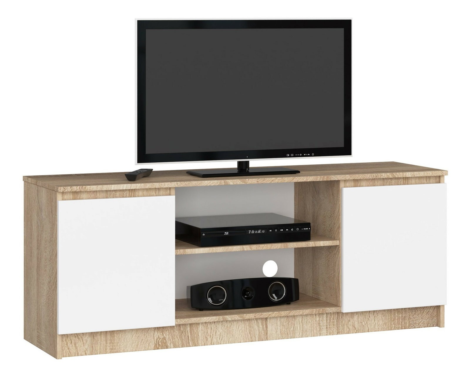 TV stolík Dariel (dub sonoma + biela)