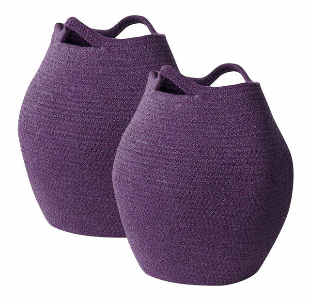 Set 2 ks košíkov Pangy (fialová)