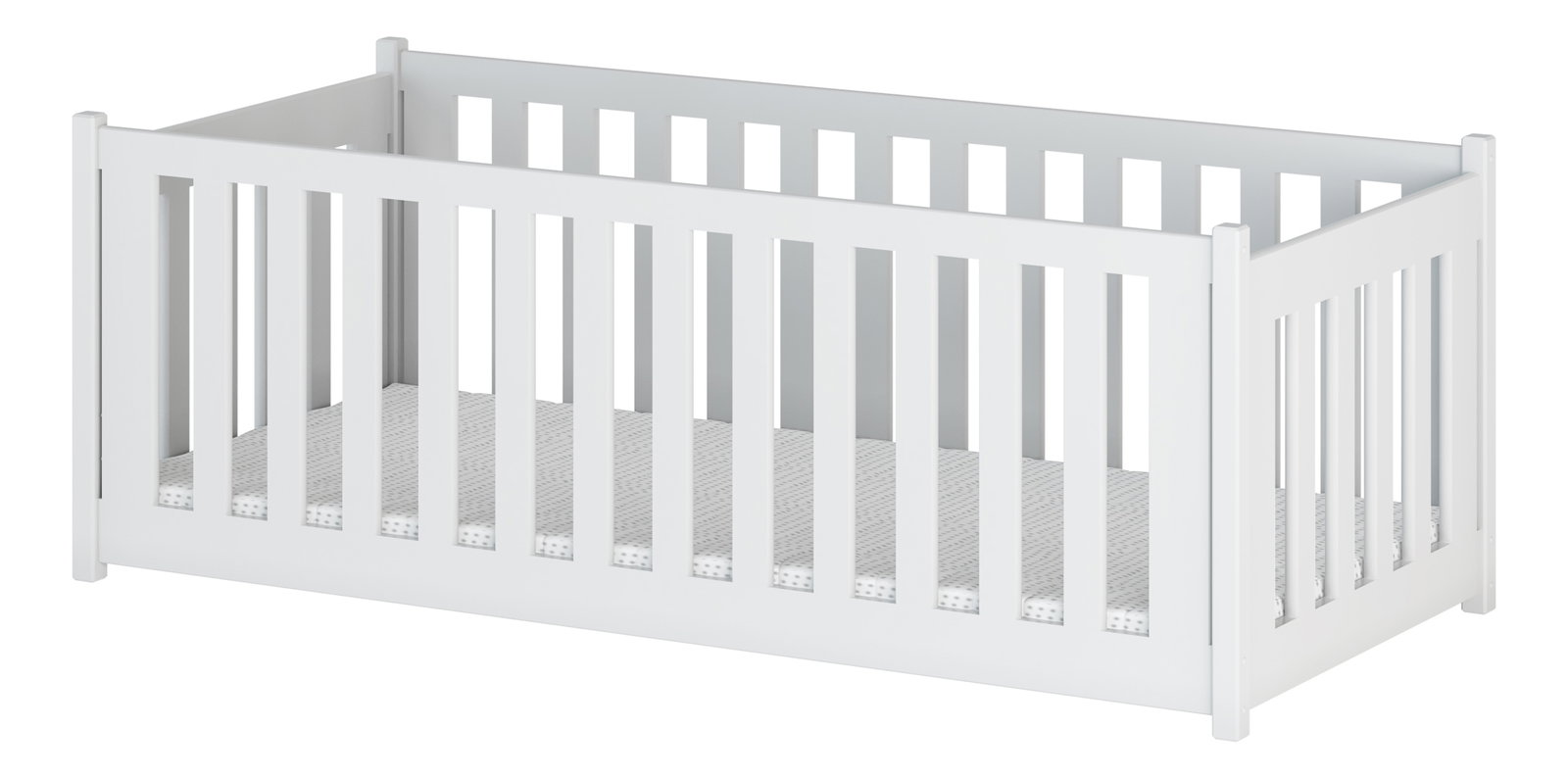 Gyerekágy 90 x 200 cm Connie (ágyráccsal) (fehér)