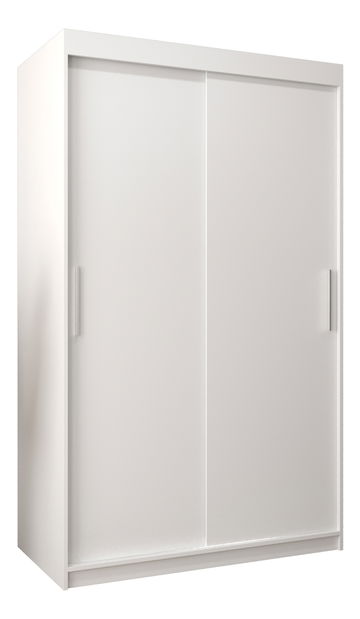 Ormar za garderobu 120 cm Toki (bijela mat + bijela mat)