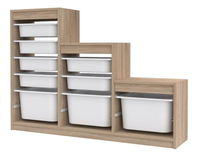 Organizér na hračky Dremonka 9 (dub sonoma + biela)