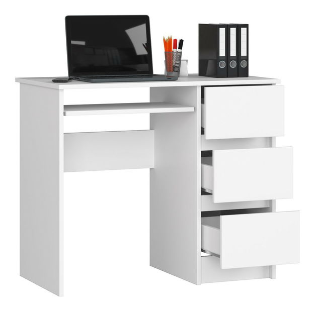 PC stolík Benicio (biela) (P)