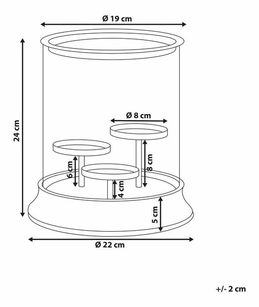 Svietnik Cilie (strieborná)