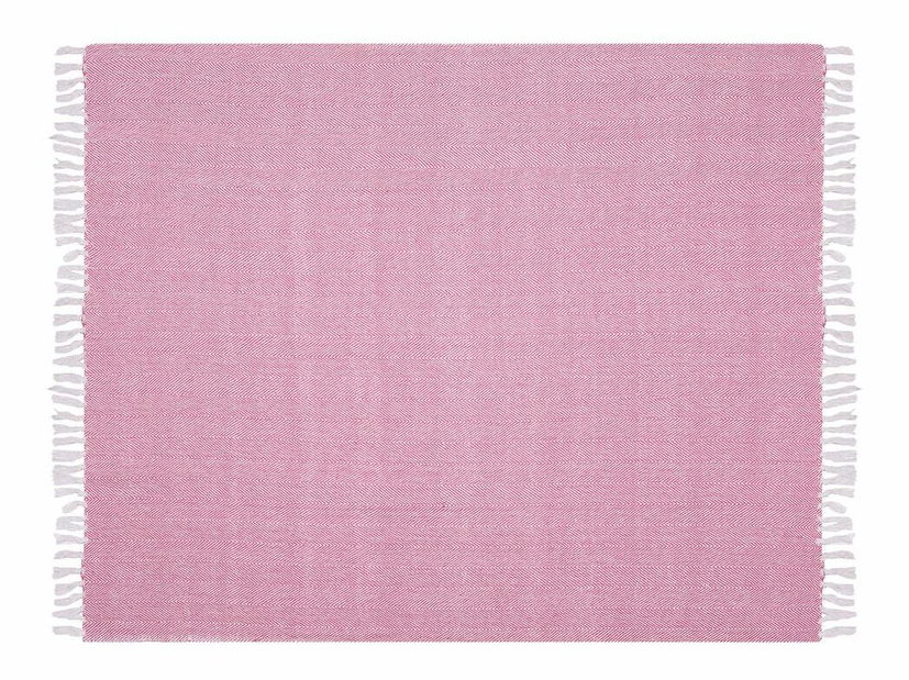 Pléd 160x130 cm TANAMI (textil) (rózsaszín)