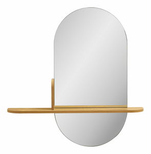 Zrkadlo s poličkou Basilina 2 (prírodná)