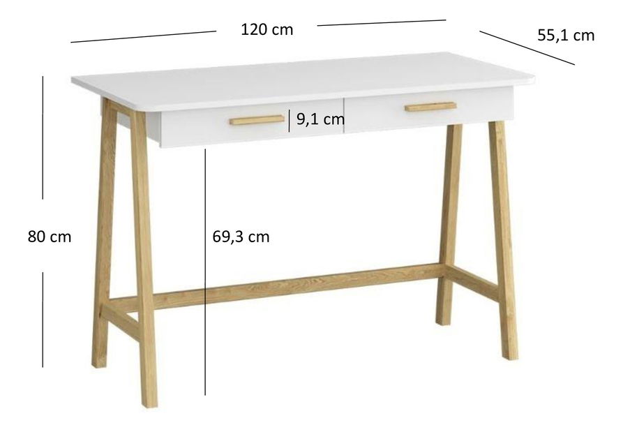 PC stolić Berry (bijela)