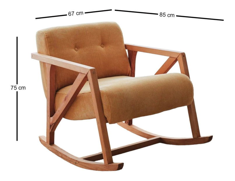 Fotoliu balansoar Nena (Galben)