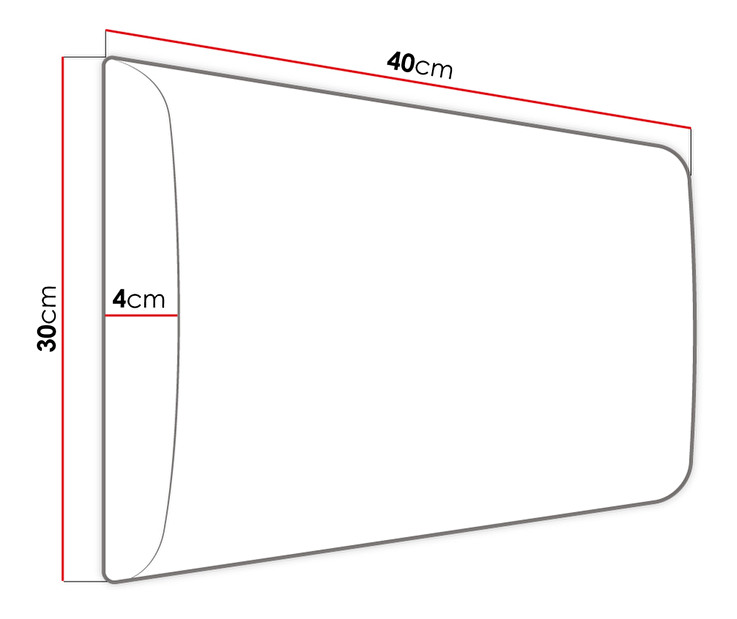 Čalúnený panel 10 ks Pag 40x30 cm (mätová) *výpredaj