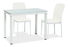 Jedálenský stôl Gabriel (biela + biela) (pre 4 osoby)