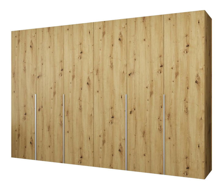 Šatníková skriňa 300 cm Alice 1 (dub artisan + kašmír)