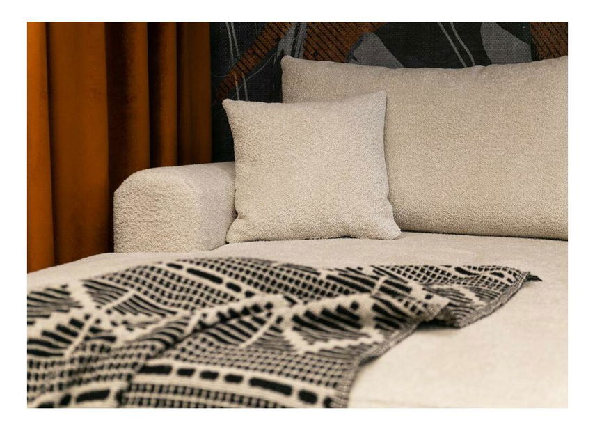 Rohová sedacia súprava v tvare U Olivo U (P) (béžová + čierna)