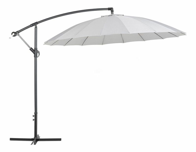 Záhradný slnečník 268 cm CALISA II (polyester) (svetlosivá)