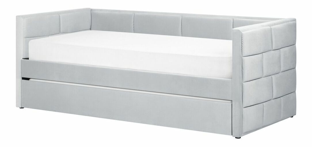 Jednostruki krevet 200 x 90 cm Chaza (siva)
