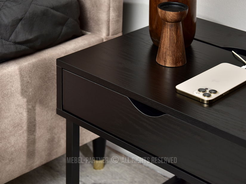 Noćni ormarić Emmo (crna)