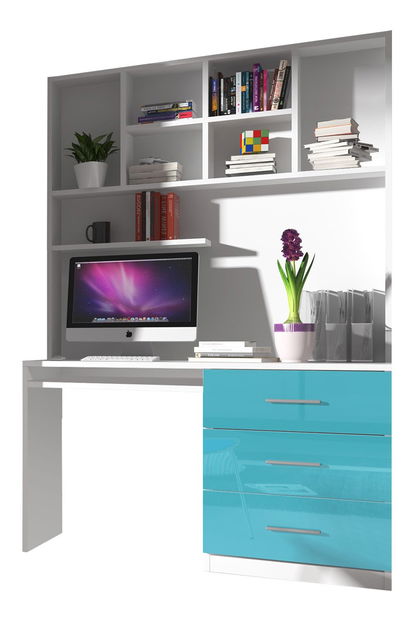 PC stolić Paralia PD03 (bijela + tirkizna sjaj)