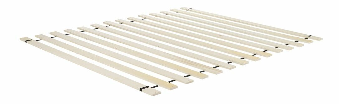 Franciaágy 160 cm Lubbka (fekete) (ágyráccsal)