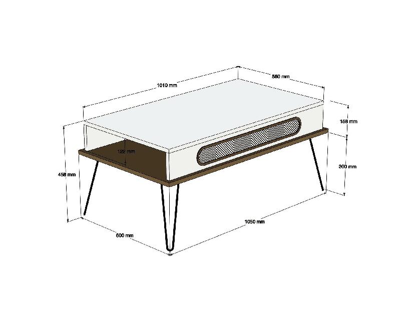 Set mobilier pentru living Biladi 2 (alb) 