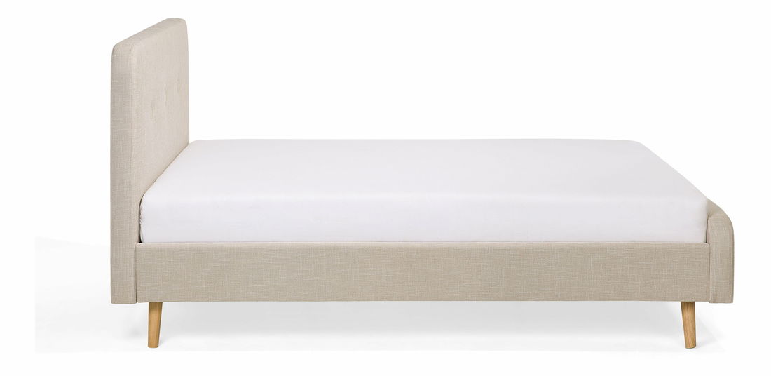 Franciaágy 180 cm ROME (ágyráccsal) (bézs)