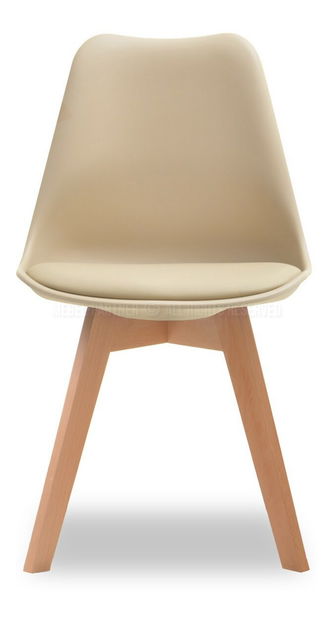 Scaun Large Wood (bej + negru)