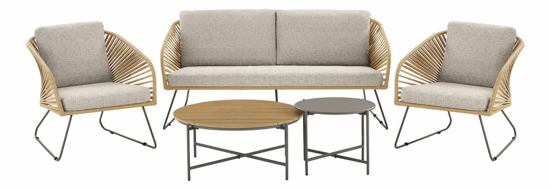 Záhradný set Neavetaora 2 (béžová + piesková)