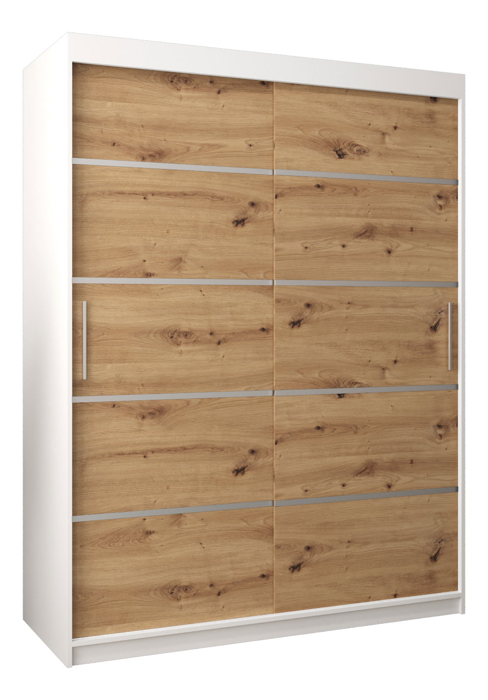 Ruhásszekrény 150 cm Verika 1 150 (fehér + artisan tölgy))