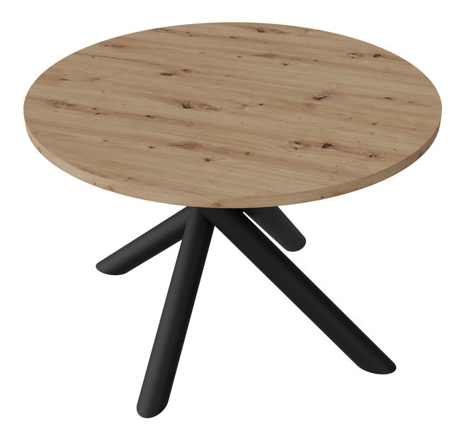 Okrúhly jedálenský stôl 110 cm Ossla (dub artisan)