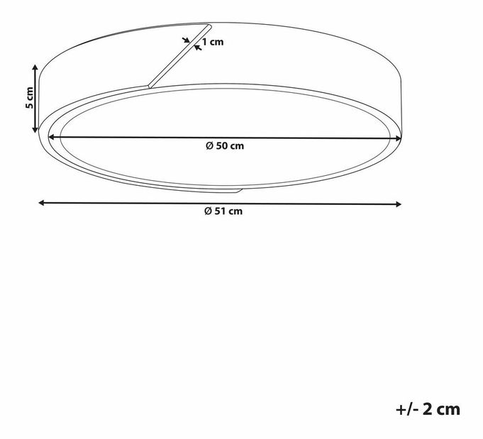 Stropné svietidlo Patza (biela)