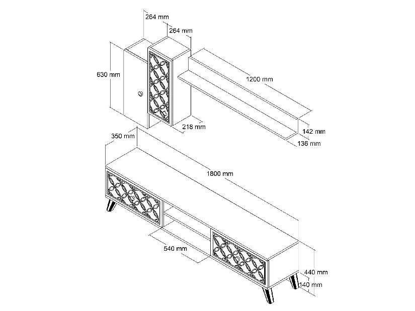 Mobilier living Classy S (Nuc + Alb)