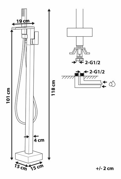 Vodovodná batéria Bond (zlatá)