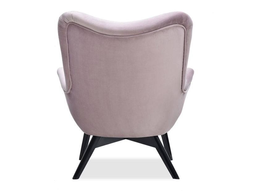 Relaxačné kreslo Florentino (svetlofialová + čierna)