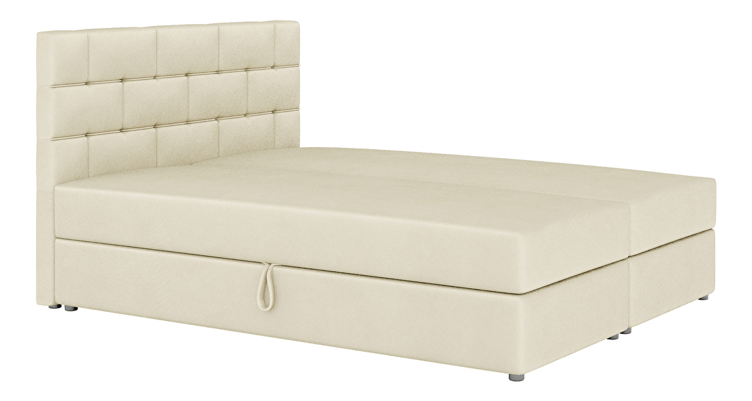 Kontinentálna posteľ 180x200 cm Waller Comfort (béžová) (s roštom a matracom)