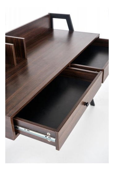 Pc stolík Brian (orech + čierna)