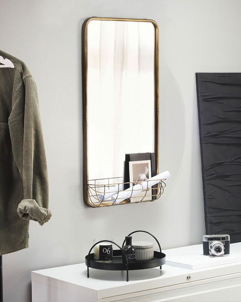 Nástenné zrkadlo Macza (zlatá)