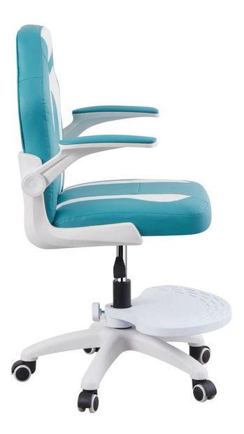 Scaun rotativ copii Ramin (albastru + alb) 