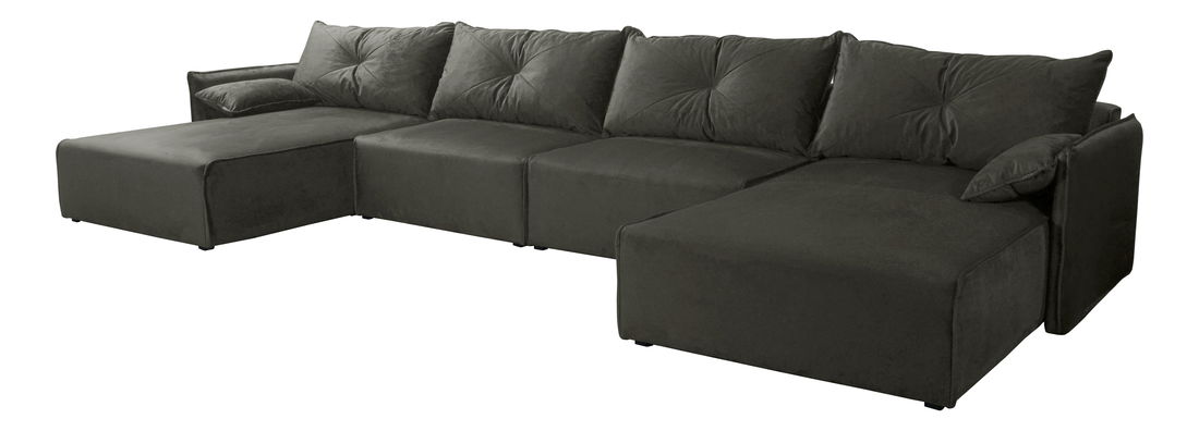 Sedacia súprava Leonaro U (grafit)