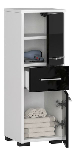 Dulap de baie Farid TYP6 (negru lucios) *resigilat