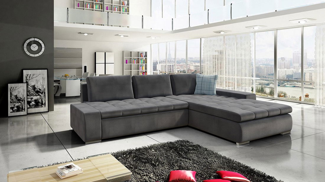 Sarok ülőgarnitúra Hesron (kronos 022 + kronos 022 + senegal 818)