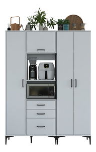 Konyhaszekrény szett Jenaretta 31 (fehér + fekete)