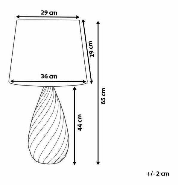 Stolná lampa Vilsby (strieborná)