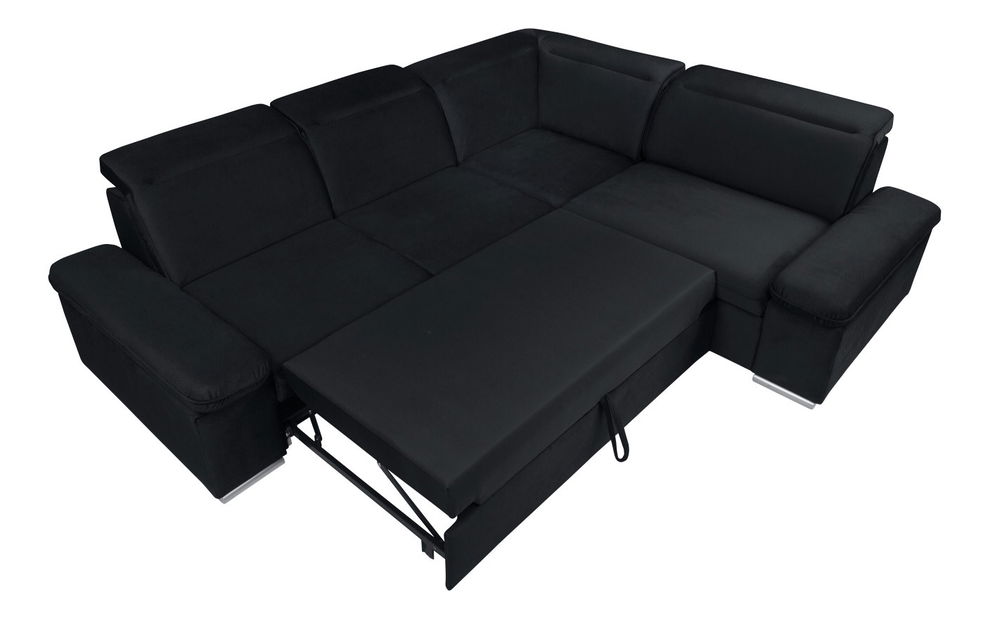 Rohová sedačka BRW Darby 2F.E.1,5BK (čierna) (P)