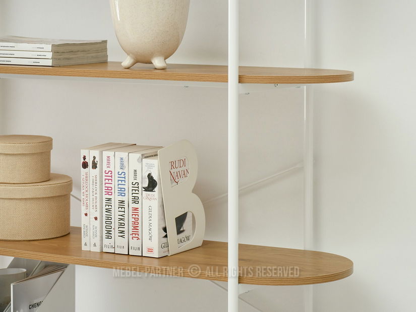 Regál Linde (tölgy + fehér)