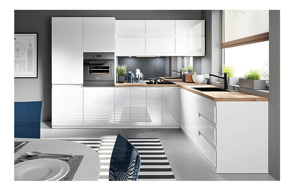 Donji ormarić D60S3 Aurellia (bijela + siva)