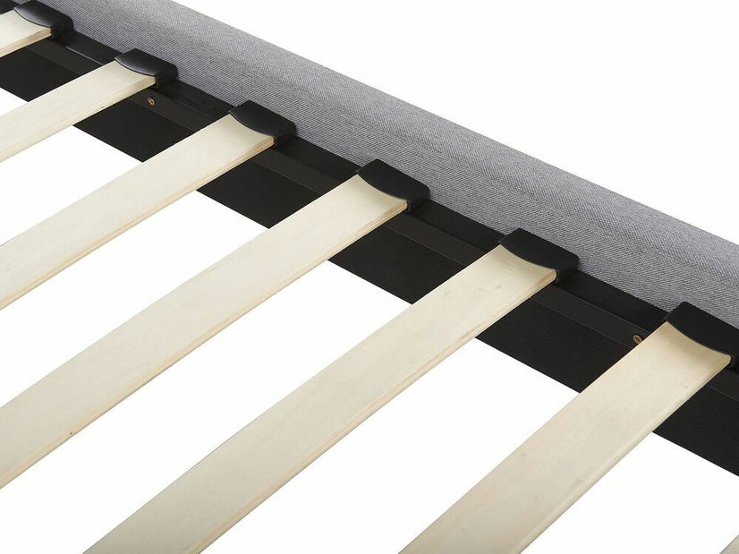 Franciaágy 160 cm PARASO (világosszürke) (ágyráccsal)