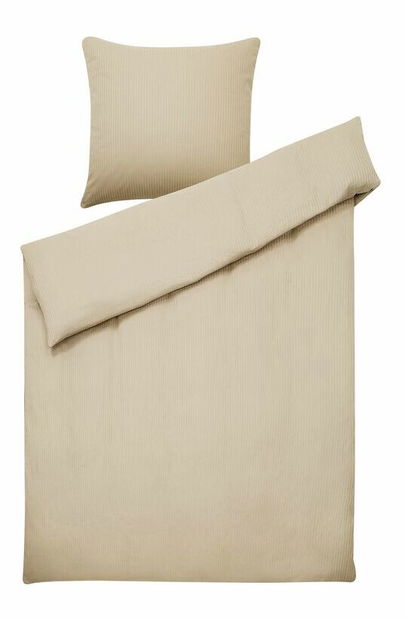Lenjerie pat 135 x 200 cm Avignini (bej) (complet cu fețe de pernă)