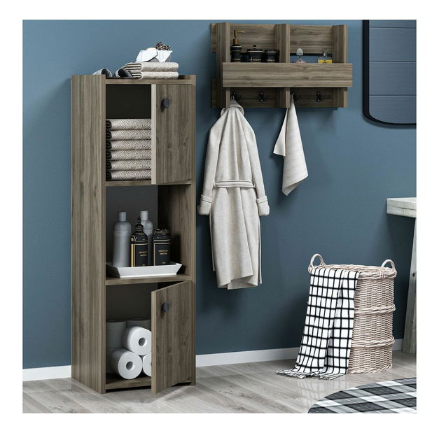 Kúpeľňová skrinka Kesiki (orech) 